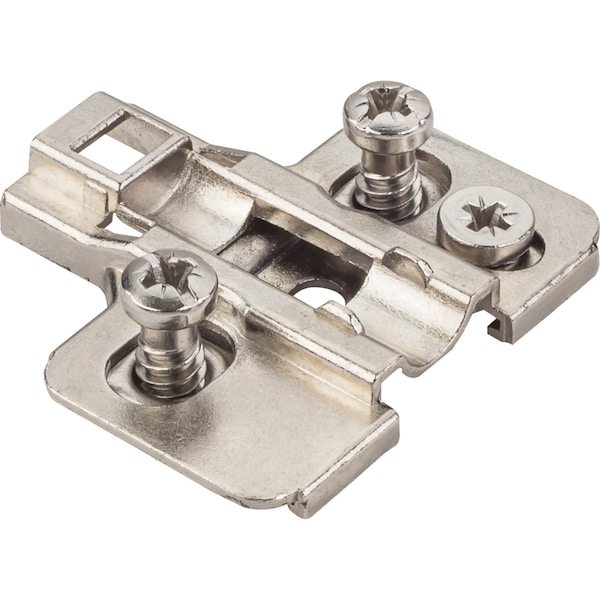 Hardware Resources Hvy Dty 2mm Cam Adj Zinc Die Cast Plate w/Euro Screws for 700,725,900 and 1750 Series Euro Hinges 600.0P74.05 - main